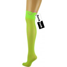 Super Sexy Seamed Stockings - Neon Green